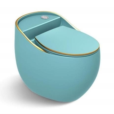 Conception moderne Couleur verte Toilette en une pièce pour salle de bains Toilette sanitaire en céramique
