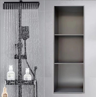 Niche de douche brossée en acier inoxydable étanche pour salle de douche