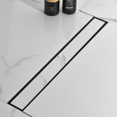 Couverture de drainage de sol noir en acier inoxydable 304 pour les inserts de tuiles linéaires intelligentes