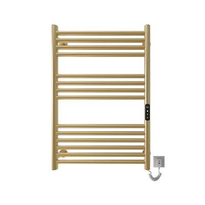 Radiateur de chauffage par rail à serviettes chauffé en acier inoxydable à 10 barres pour chauffage d'eau électrique intelligent