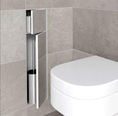 Modern Design Pinceau de toilette en acier inoxydable pour salle de bain avec niche murale intégrée et lampes de salle de bain longue 2023