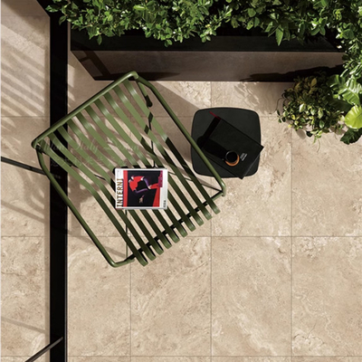 Carreaux de bord de piscine en porcelaine de style moderne avec travertin et carreaux de sol 60x60