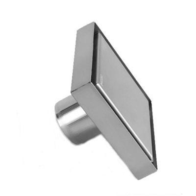 150x150mm Diamètre extérieur Sus304 Canaux de douche Drainage linéaire avec noyau de filtre noir