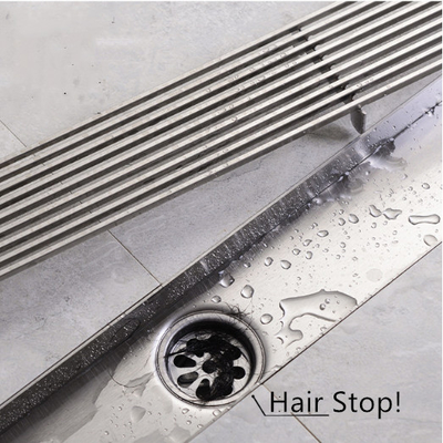 Drain de plancher de Taizhou carré avec 68x300mm de diamètre extérieur et filtrage en acier inoxydable