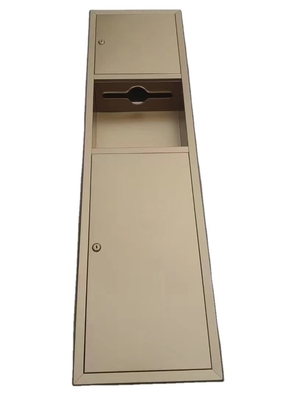 Niche en acier inoxydable pour les tuiles carrées douche intégrée lumière et porte-papier de toilette