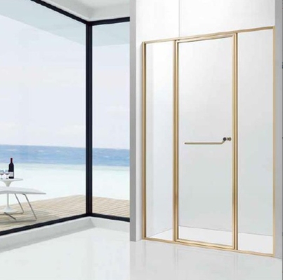 Chambre de douche en acier inoxydable, porte coulissante en verre trempé