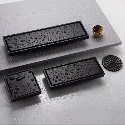 Drain de sol en or en acier inoxydable 304 pour salle de bain dans les cuisines et salles de bains commerciales