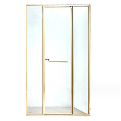 Chambre de douche en acier inoxydable, porte coulissante en verre trempé