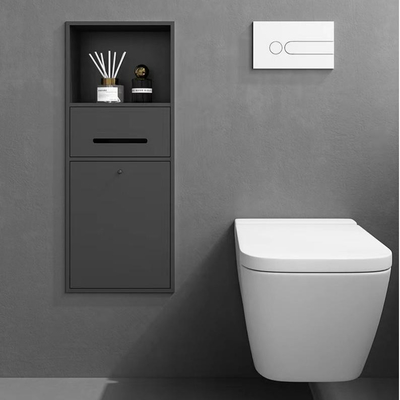 Gardez votre salle de bain propre et bien rangée avec une boîte à serviettes en acier inoxydable 3 en 1