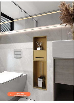 Gardez votre salle de bain propre et bien rangée avec une boîte à serviettes en acier inoxydable 3 en 1