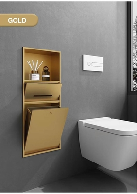 Gardez votre salle de bain propre et bien rangée avec une boîte à serviettes en acier inoxydable 3 en 1