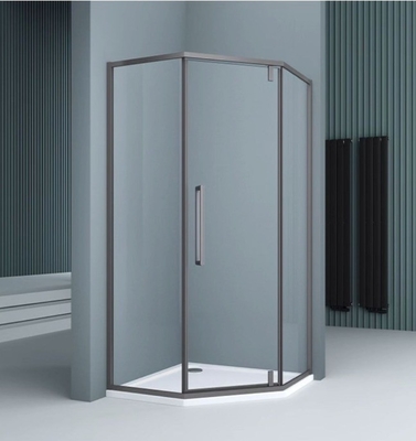 Étagère de coin en verre à béton lisse pour salle de bain salle de douche en électroplate