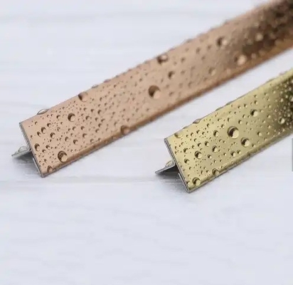 Ceinture de transition de sol en acier inoxydable en forme de T de 1 kg pour la conception intérieure de meubles