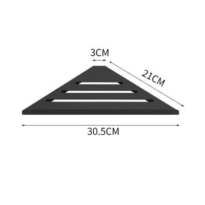 Finition brossée étagère de douche triangulaire Caddy pour le mur montée garde-robe de salle de bain