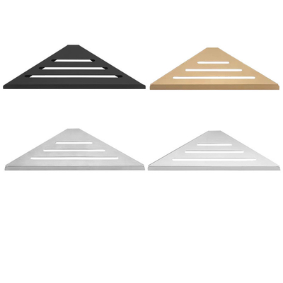 Finition brossée étagère de douche triangulaire Caddy pour le mur montée garde-robe de salle de bain