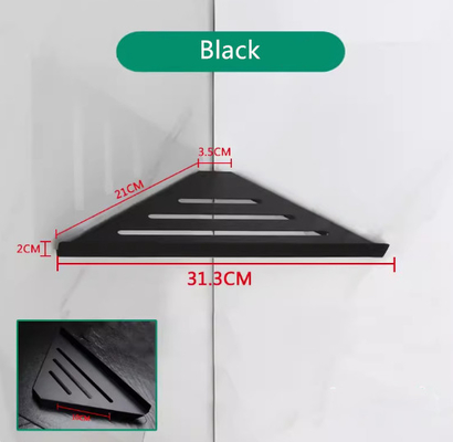 Finition brossée étagère de douche triangulaire Caddy pour le mur montée garde-robe de salle de bain