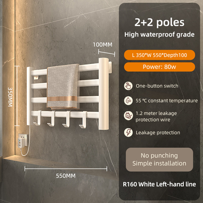 Design moderne en acier salle de bain chauffée serviette chauffante rail électrique 1000 400