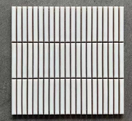 Carreaux Kitkat en marbre 3D mat en blanc rose vert bleu imprimé pour le mur intérieur de la salle de bain