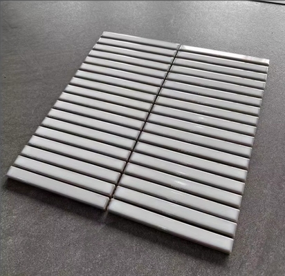 Carreaux Kitkat en marbre 3D mat en blanc rose vert bleu imprimé pour le mur intérieur de la salle de bain