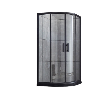 Cabine de douche à porte coulissante avec cadre en acier inoxydable et portes de salle de douche multifonctionnelles