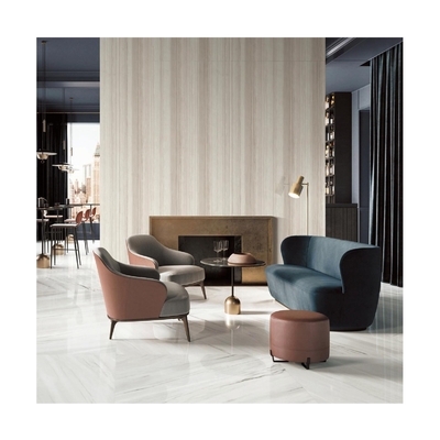 Vue en bois Porcelaine finie Lamelle de pierre sintrée 1200*2400 pour les carreaux de sol et de mur