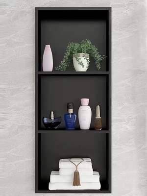 Étagère de douche en noir mat pour un design de salle de bain magnifique