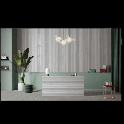 Vue en bois Porcelaine finie Lamelle de pierre sintrée 1200*2400 pour les carreaux de sol et de mur