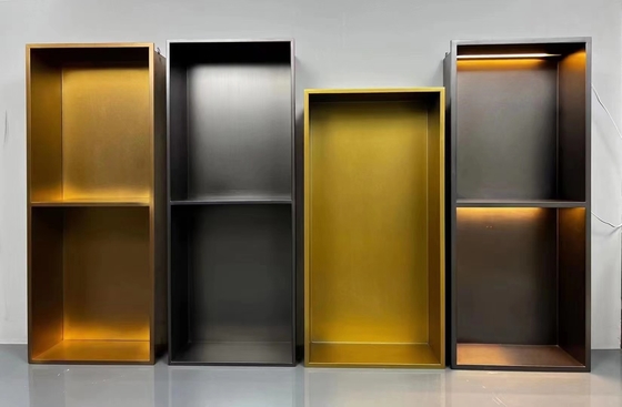 304 salle de bains en acier inoxydable Niche de mur de douche en retrait pour plaque d'or en porcelaine