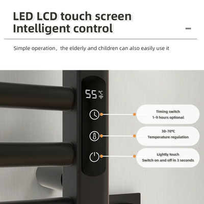 Électrique espace chauffé en aluminium salle de bain serviette chauffante et sécheuse rack pour le design moderne