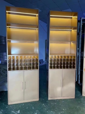 Appareils de cuisine en acier inoxydable rouge pour le stockage de bar à domicile