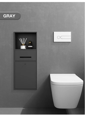 304 salle de bains en acier inoxydable Niche de douche murale avec lumières pour rénovation de salle de bains d'hôtel