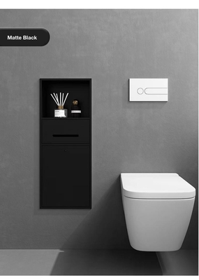 304 salle de bains en acier inoxydable Niche de douche murale avec lumières pour rénovation de salle de bains d'hôtel