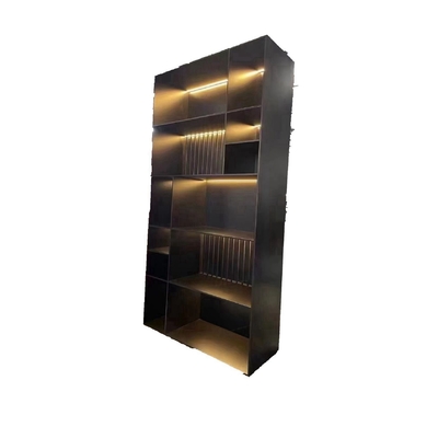 Modèle d'armoire en bois pour hôtel à domicile en couleur rouge et noir/or personnalisée