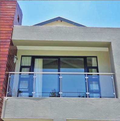 Barrière en acier inoxydable en verre pour les escaliers, pour les terrasses, pour les terrasses horizontales, pour les terrasses de balcons