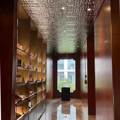 Armoire de stockage de vitrail de contrôle électronique de température en acier inoxydable pour le bénéfice