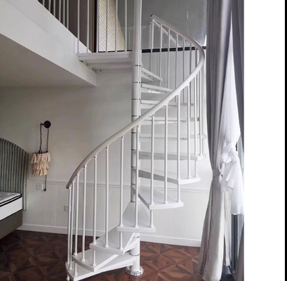 Escalier courbé garde-corps en acier inoxydable avec le guidon de la tige verticale et la balustrade du tube