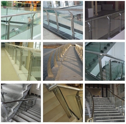 Parcours routier garde-corps terrasse en acier inoxydable garde-corps avec balustrade de tube de conception
