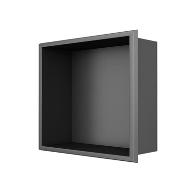 Plateau de douche imperméable avec étagère double et lumière LED Style de design moderne 12x20