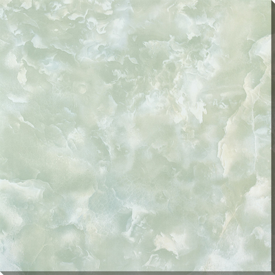 Carreaux de sol en céramique vitrée 60x60 en marbre vert clair pour une texture imitative de pierre
