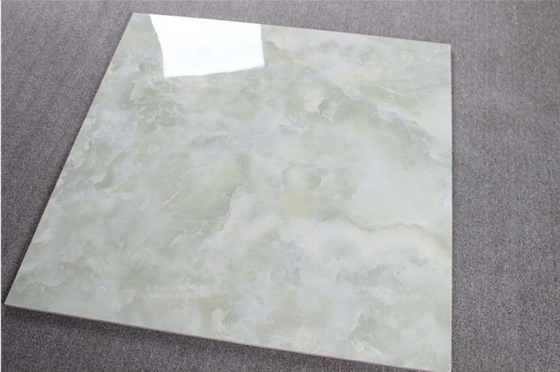 Carreaux de sol en céramique vitrée 60x60 en marbre vert clair pour une texture imitative de pierre