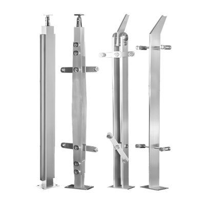 Colonnes de métro en acier inoxydable à finition miroir