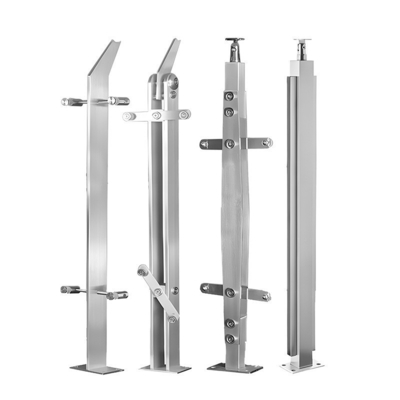 Colonnes de métro en acier inoxydable à finition miroir