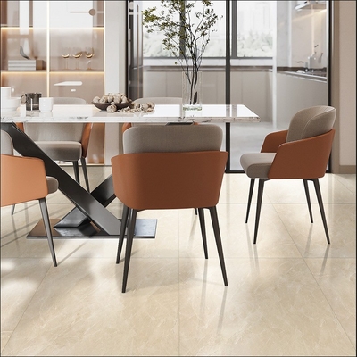 Prix abordable Finition brillante 600*600mm Carreaux de sol en porcelaine pour la texture de pierre du salon