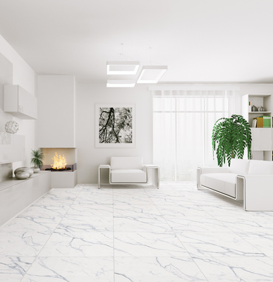 Moderne style de design Carreaux de porcelaine Bianco Carrara Blanc pour la décoration du salon