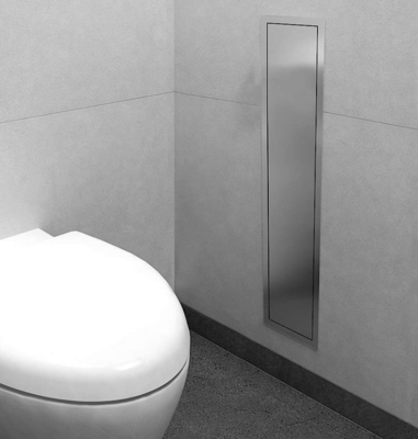 Couleur originale en acier inoxydable Solutions de niche Salle de bain Brosse de toilette Options de stockage