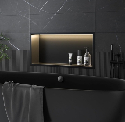 Niche de douche en acier inoxydable étanche avec un design moderne léger 12 x 36 avis