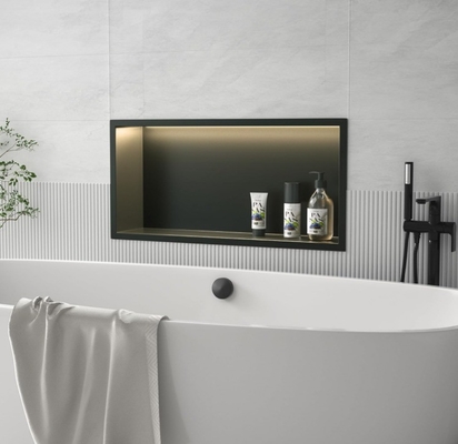 Niche de douche en acier inoxydable étanche avec un design moderne léger 12 x 36 avis