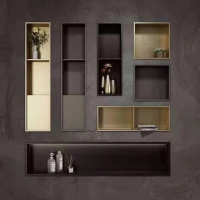 Niche de salle de bain de l'hôtel de l'Australie Style de conception moderne pour le rangement de la brosse et de la douche des toilettes
