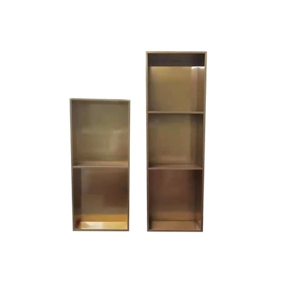 Style de design moderne noir encastré dans le mur de la baignoire Niche Insert de douche avec garniture Chrome