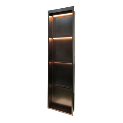 Niche de douche de salle de bain chez Lowes Taille personnalisée 9 pouces Noir Accessoires